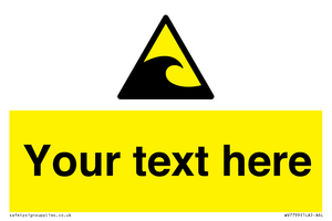 Custom warning tsunami hazard zone